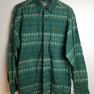 Vintage Woolrich Skier Print Shirt Mens XL Long Sleeve